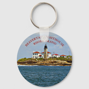 Beavertail Lighthouse, Rhode Island Keychain