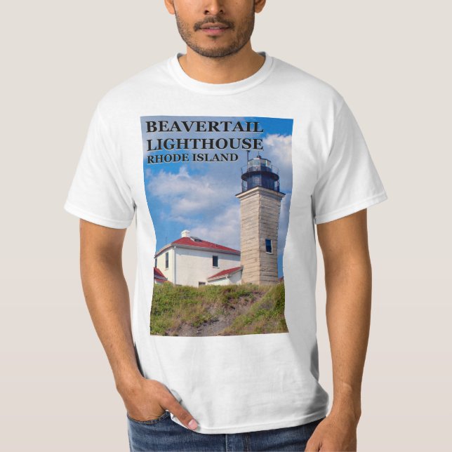 Beavertail Lighthouse, Rhode Island T-Shirt (Front)