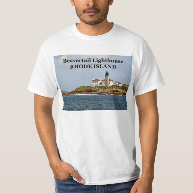 Beavertail Lighthouse, Rhode Island T-Shirt (Front)