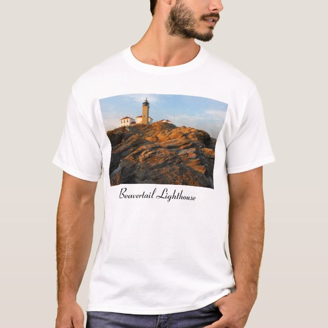 Beavertail State Park Lighthouse Jamestown T-Shirt (Front)