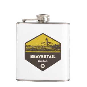 Beavertail State Park Rhode Island Hip Flask