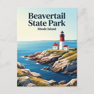Beavertail State Park Rhode Island Postcard