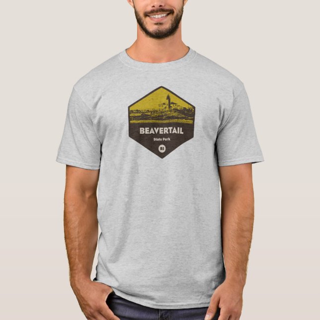 Beavertail State Park Rhode Island T-Shirt (Front)