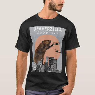 Beaverzilla Beaver Funny T-Shirt