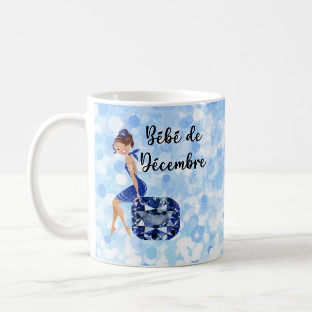 Bebe de Decembre French December birthday Coffee Mug (Left)