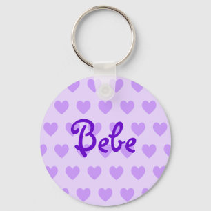 Bebe in Purple Key Ring