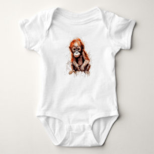 Bebé Orangután Baby Bodysuit