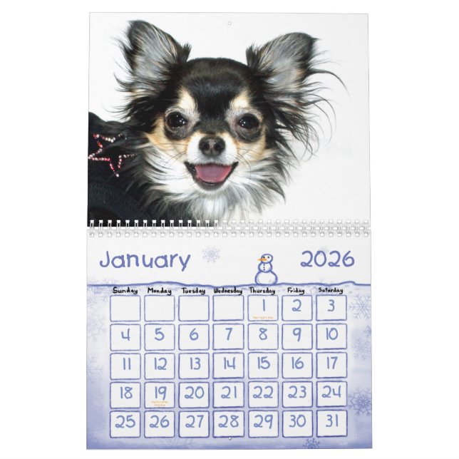 Bebe the Chihuahua 2015 Calendar (Jan 2026)