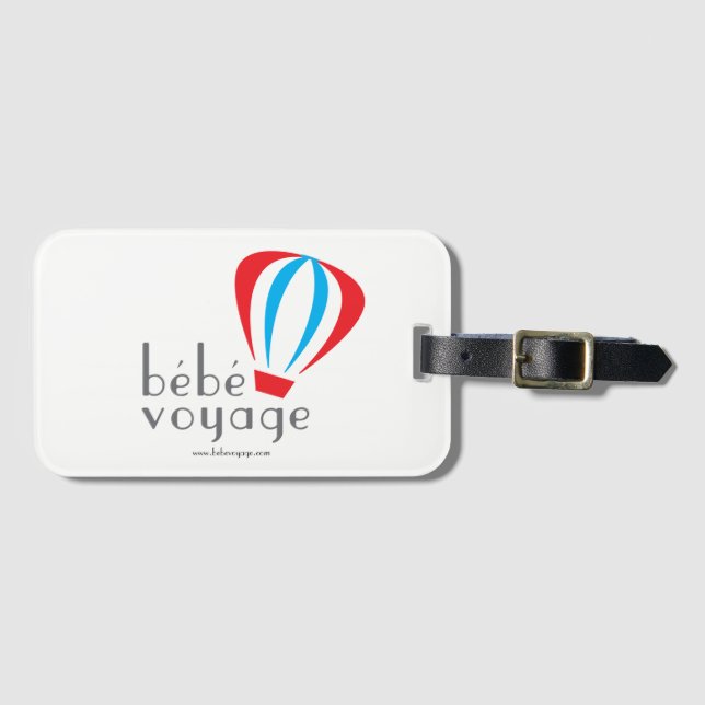 Bebe Voyage Logo Luggage Tag (Front Horizontal)