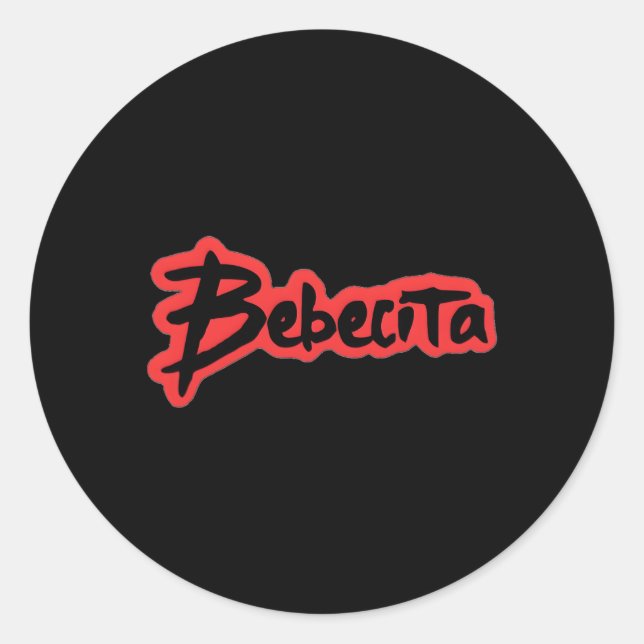 Bebecita Real Hasta La Muerte Anuel Classic Round Sticker (Front)