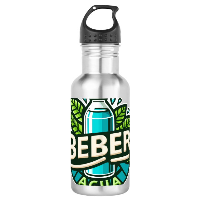 Beber agua 710 ml water bottle (Front)