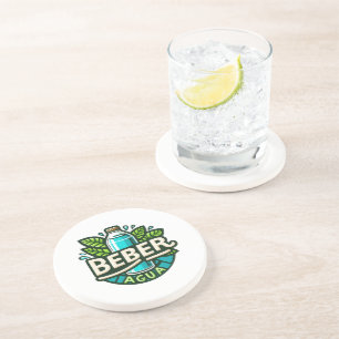 Beber agua coaster