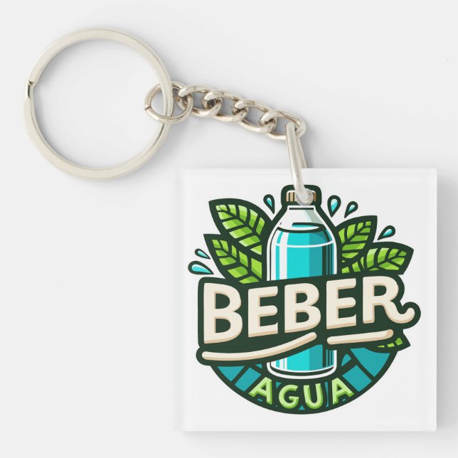 Beber agua key ring (Front)