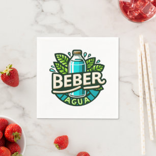 Beber agua napkin