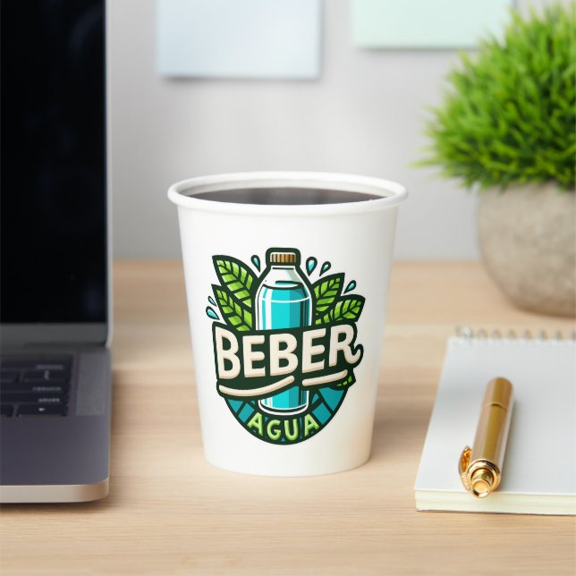Beber agua paper cups (Insitu)