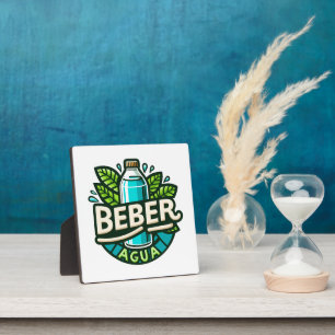 Beber agua plaque