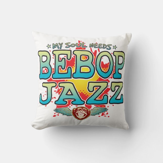 Bebop Jazz Soul Cushion (Front)