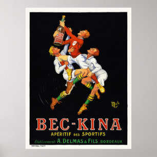 Bec-Kina Vintage Advertising Poster Mich 1921