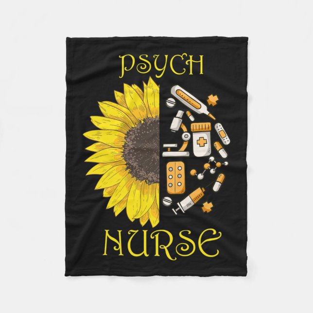 Became A Psych Nurse Psychiatric Nursing Mental We Fleece Blanket (Front)