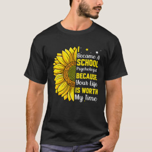 Became A School Psychologist Psychology Teacher Gr T-Shirt