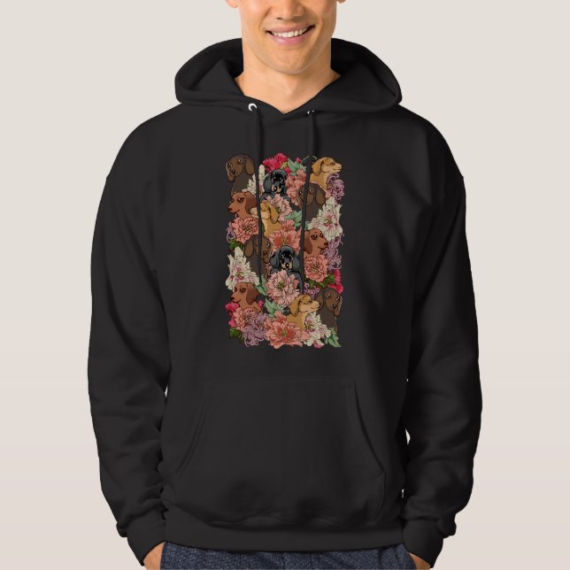 Because Dachshund Hoodie (Front)