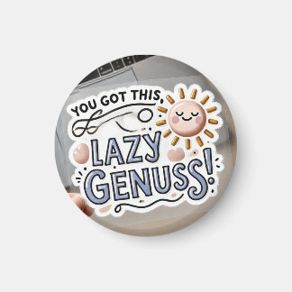 Because Even Geniuses Need a Nap 😴✨ Magnet