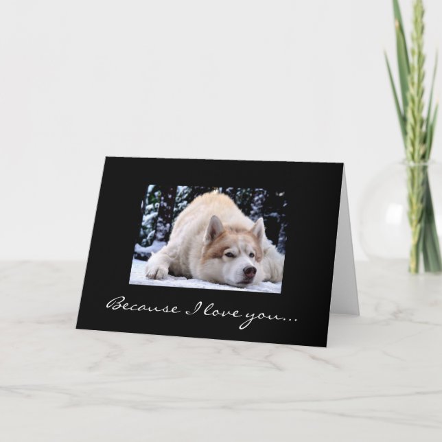 Because I love you... Card (Front)