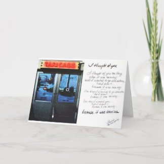 Because It Was Raining Card