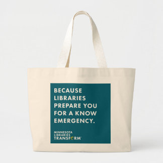 Because Know Emergency Teal Tote