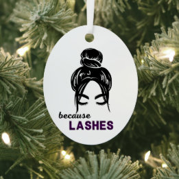 Because Lashes Metal Tree Decoration