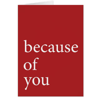 because of you (red)