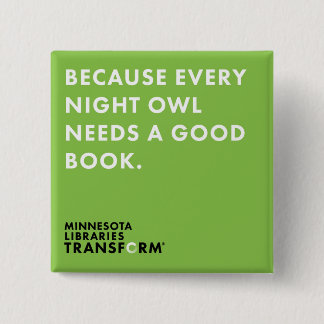 Because Owl Green Button