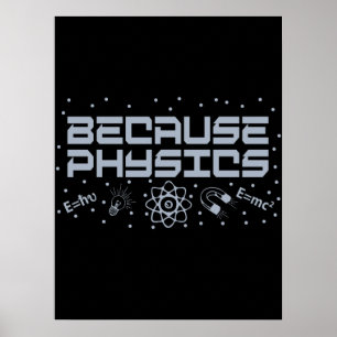 Because Physics Funny Poster