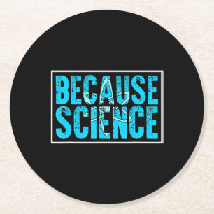 because science DNA biology replication genetic Round Paper Coaster