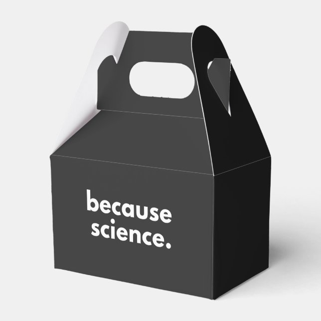 Because Science Favour Box (Front Side)
