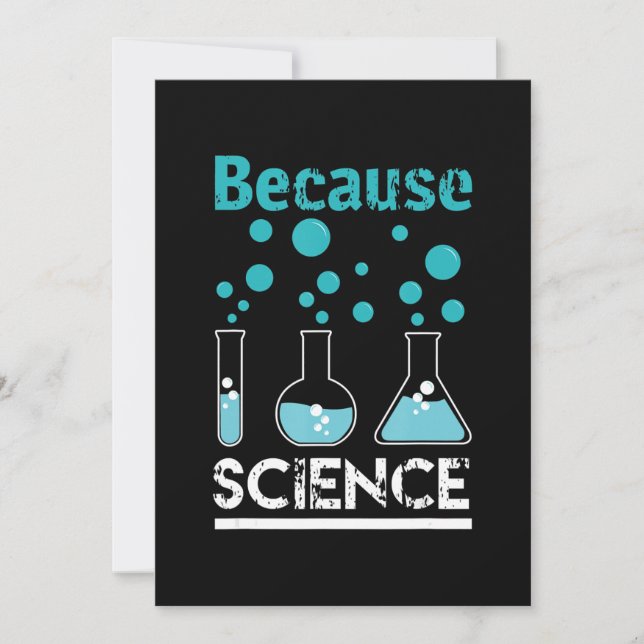 because science rocks design  biology, chemistry holiday card (Front)