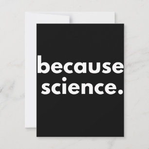 Because Science Save The Date