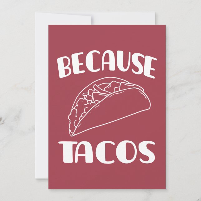 Because Tacos       Save The Date (Front)