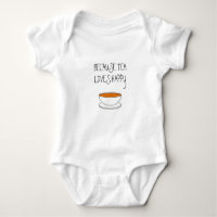 Because tea loves happy slogan, Japanese-style cup
