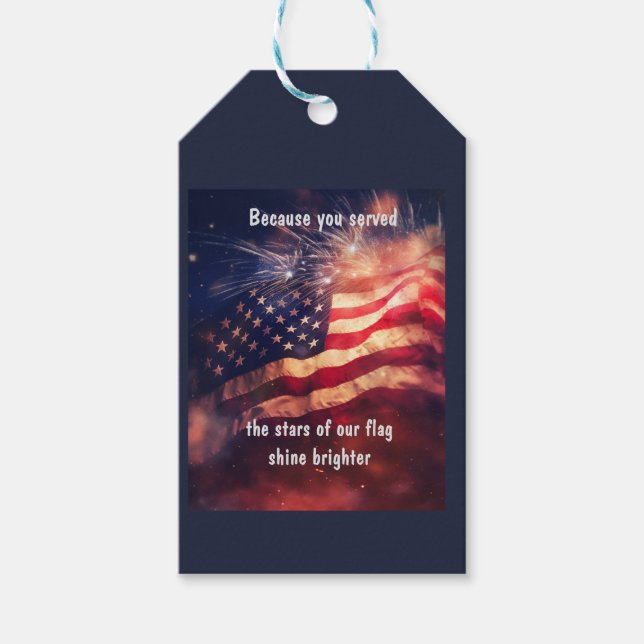 Because you served  gift tags (Front)