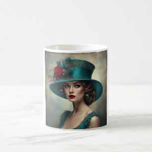 Becca A Lovely Art Deco Lady Coffee Mug