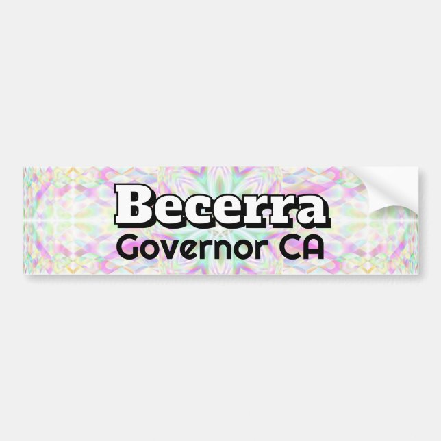 Becerra Governor CA Bumper Sticker (Front)