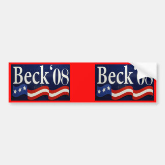 Beck '08 Red Bumper Sticker