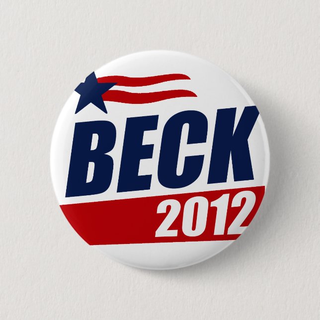 Beck 2012 6 cm round badge (Front)