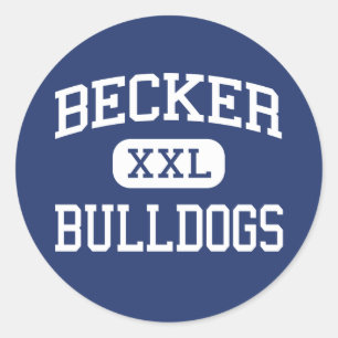 Becker - Bulldogs - High School - Becker Minnesota Classic Round Sticker