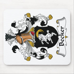 Becker Family Crest Mouse Mat