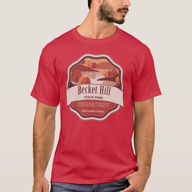 Becket Hill State Park Reserve New London County C T-Shirt (Front)