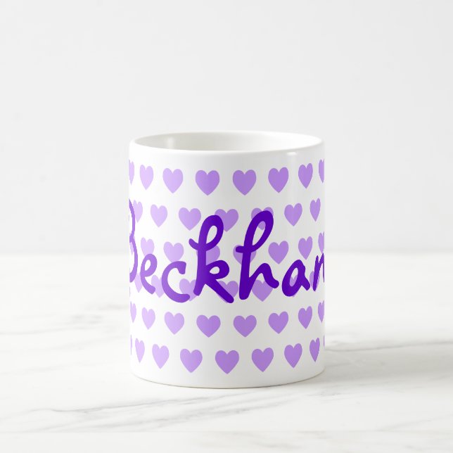 Beckham in Purple Coffee Mug (Center)