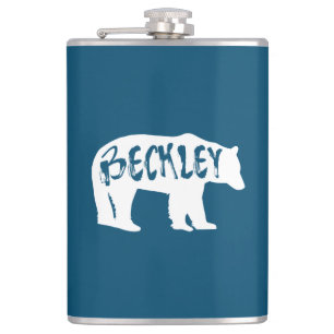 Beckley West Virginia Bear Hip Flask
