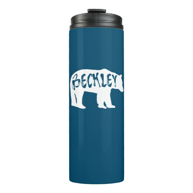Beckley West Virginia Bear Thermal Tumbler (Front)